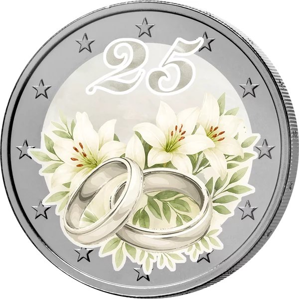 2-Euro-Premiumausgabe Silberne Hochzeit 2-Euro-Premiumausgabe Silberne Hochzeit