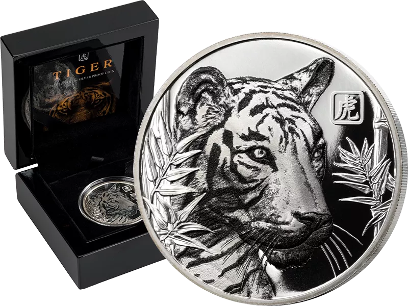 1 Dollar Niue White Tiger 2022
