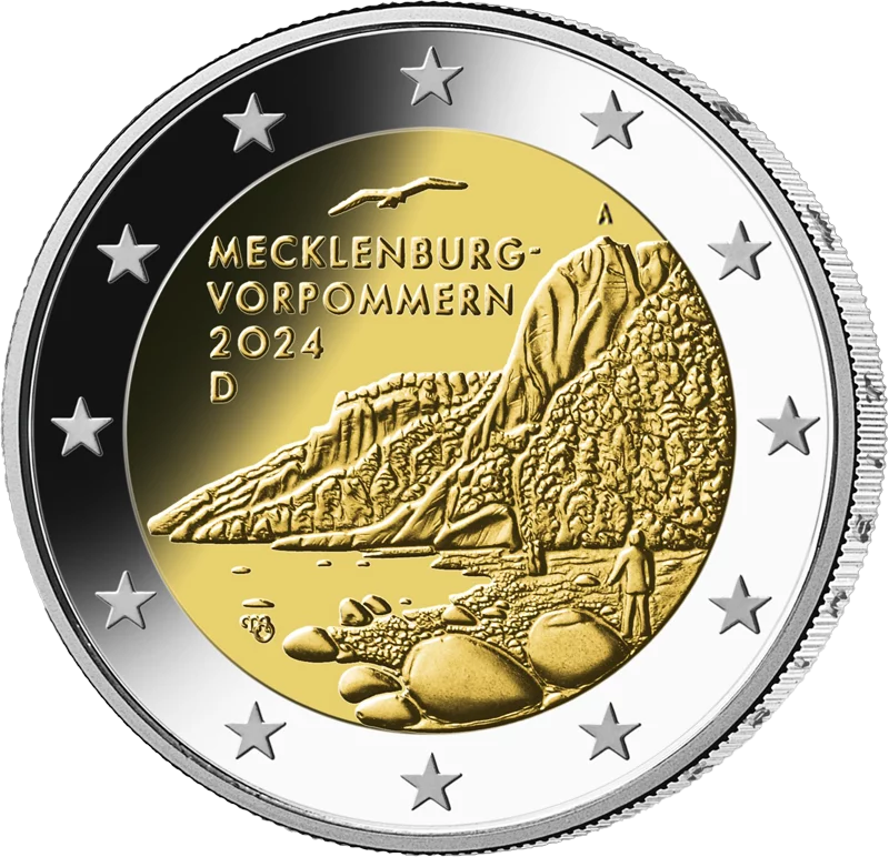 2 Euro Numisbrief BRD Mecklenburg-Vorpommern - Königsstuhl 2024
