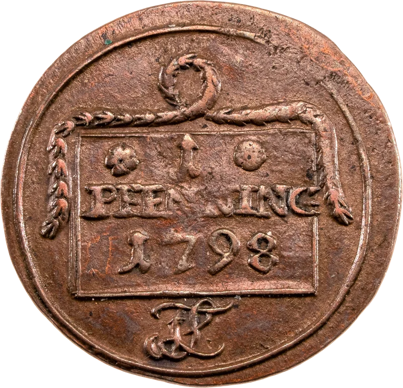 1 Pfennig Freie Hansestadt Rostock 1798