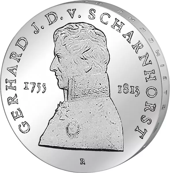 10 Mark DDR Gerhard Johann David von Scharnhorst 1980 Stempelglanz