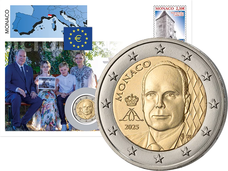 2 Euro Numisbrief Monaco Grafschaft Carladès 2025