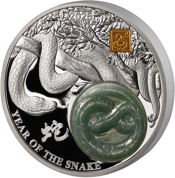 25 Francs Burundi Lunar Year - Jahr der Schlange mit Jade 2025 25 Francs Burundi Lunar Year - Jahr der Schlange mit Jade 2025