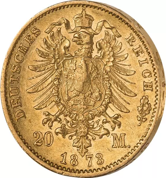 20 Mark Preußen Kaiser Wilhelm I. 1871-1888