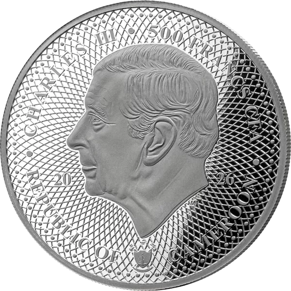 500 Francs Kamerun Mysterious Rhodium Forest Life - Luchs 2026