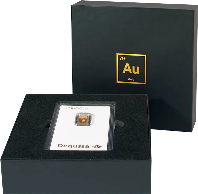 Geschenkschachtel Aurum - für Goldbarren und Münzen in Coin Cards
