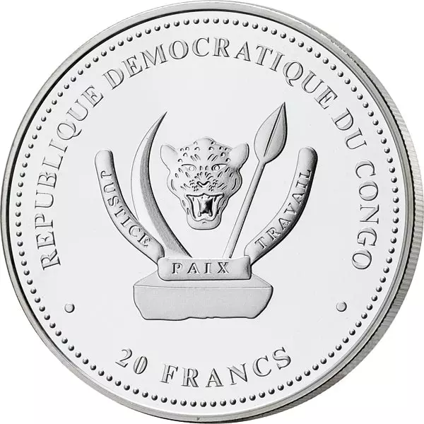 20 Francs Kongo Extinct Megatheutis Gigantea 2021