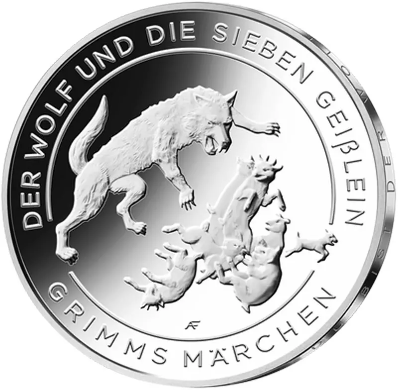 20 Euro BRD Der Wolf und die sieben Geißlein 2020 Stempelglanz