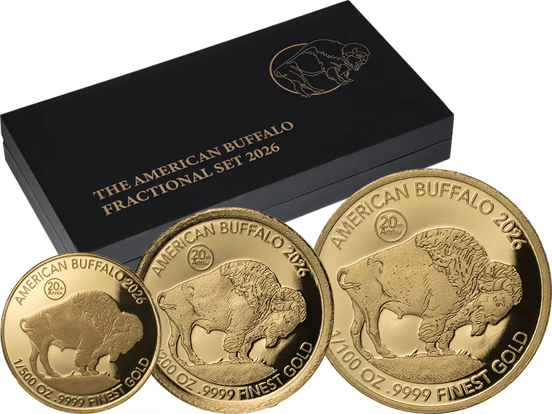 3 x 10 Dollars Barbados Fractional Set - Buffalo 2026