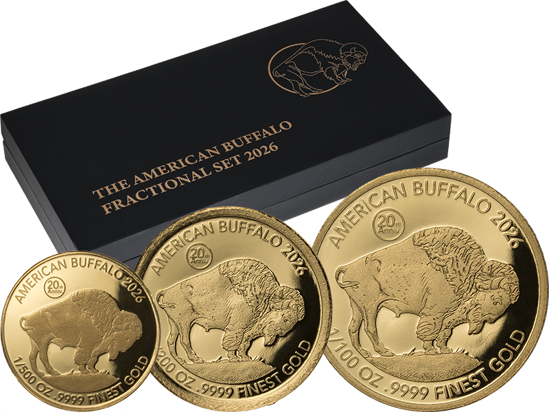 3 x 10 Dollars Barbados Fractional Set - Buffalo 2026