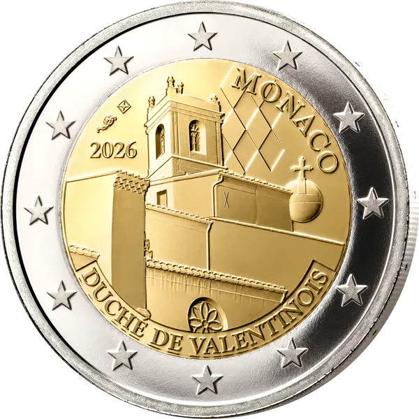 2 Euro Monaco Die alten Lehen der Grimaldis - Herzogtum Valentinois 2026