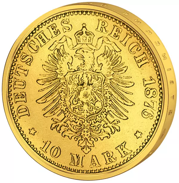 10 Mark Bayern König Ludwig II. 1874-1881 10 Mark Bayern König Ludwig II. 1874-1881