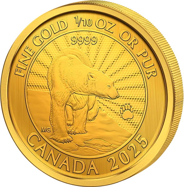 5 Dollar Kanada Majestic Polar Bear Gold 2025