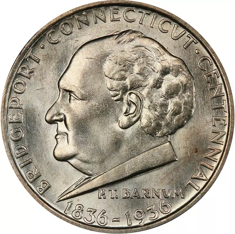 1/2 Dollar USA Bridgeport 1936