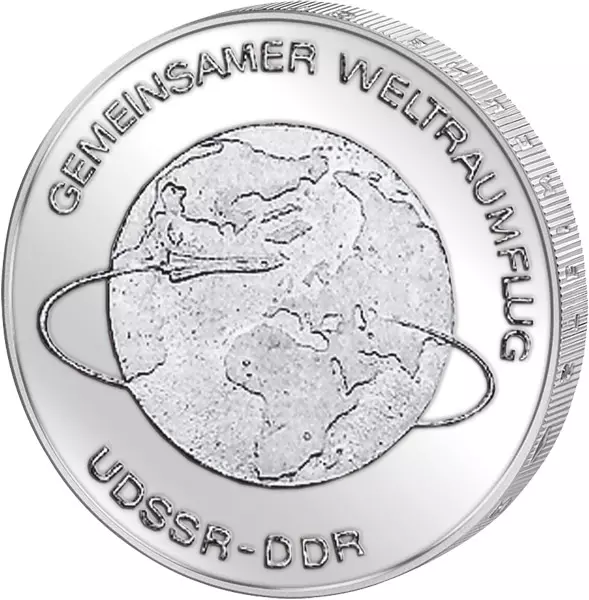 10 Mark DDR gemeinsamer Weltraumflug 1978 Stempelglanz