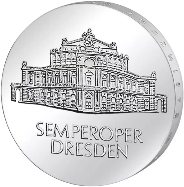 10 Mark DDR Wiedereröffnung Semperoper Dresden 1985 Stempelglanz