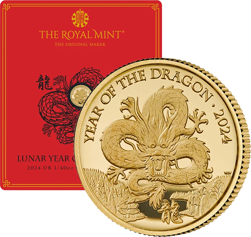 50 Pence Großbritannien Jahr des Drachen 2024