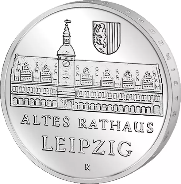 5 Mark DDR Altes Rathaus Leipzig 1984 Stempelglanz