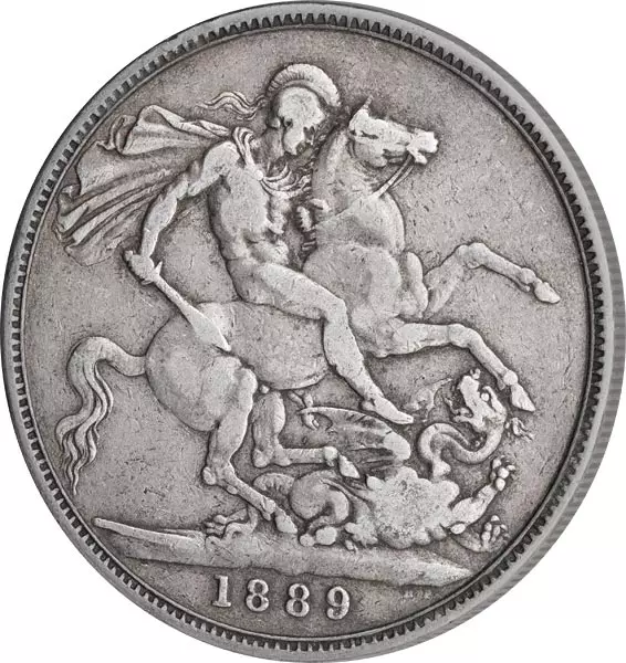 1 Crown Großbritannien Queen Victoria 1887-1892