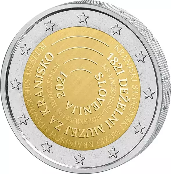 2 Euro Slowenien 200 Jahre Regionalmuseum Kranj 2021