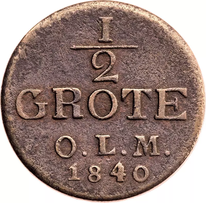 1/2 Grote Oldenburg Großherzog Paul Friedrich August 1840