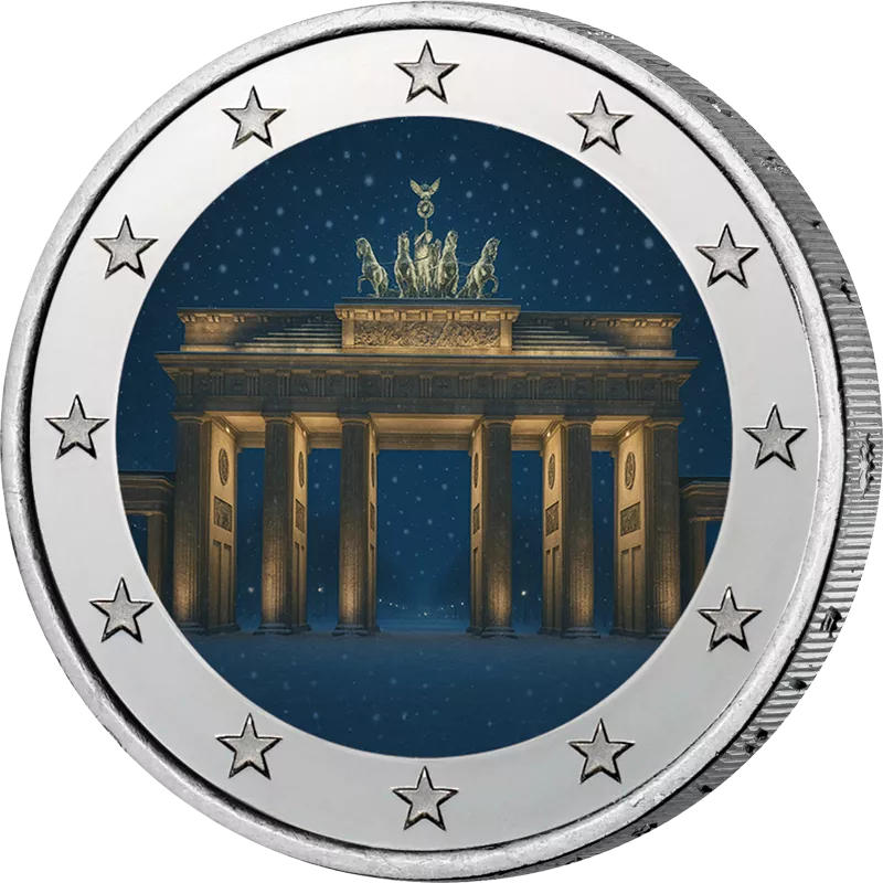 2-Euro-Künstlerausgabe Brandenburger Tor Winter