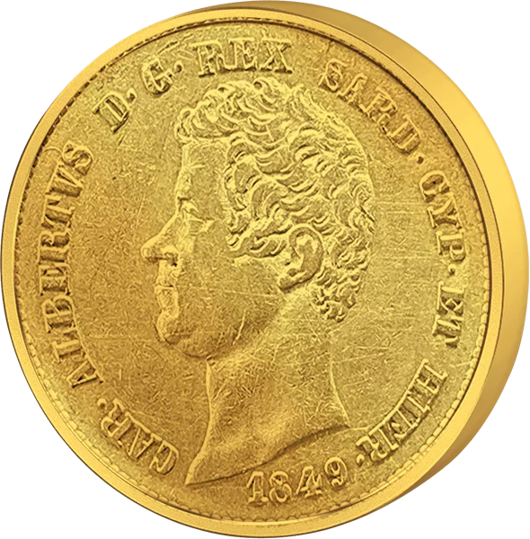 20 Lire Sardinien-Piemont König Karl Albert 1831-1849