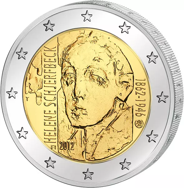 2 Euro Finnland 150. Geburtstag Helene Schjerfbeck 2012