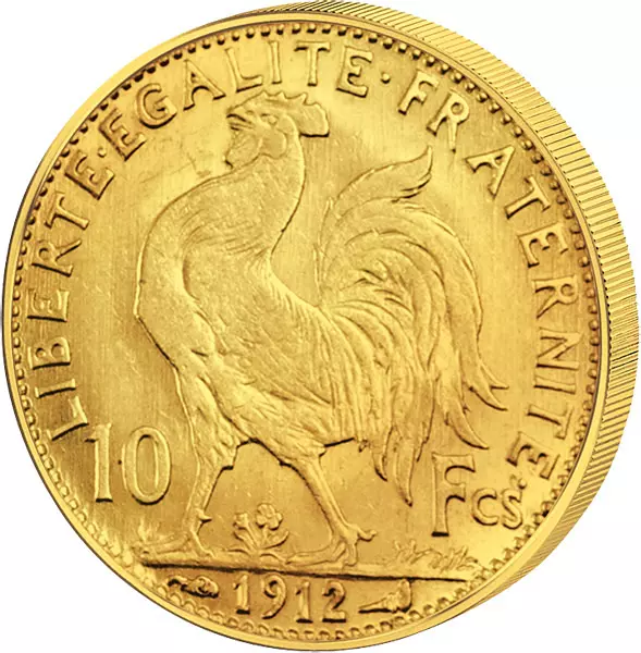 10 Francs Frankreich Gallischer Hahn 1899-1914