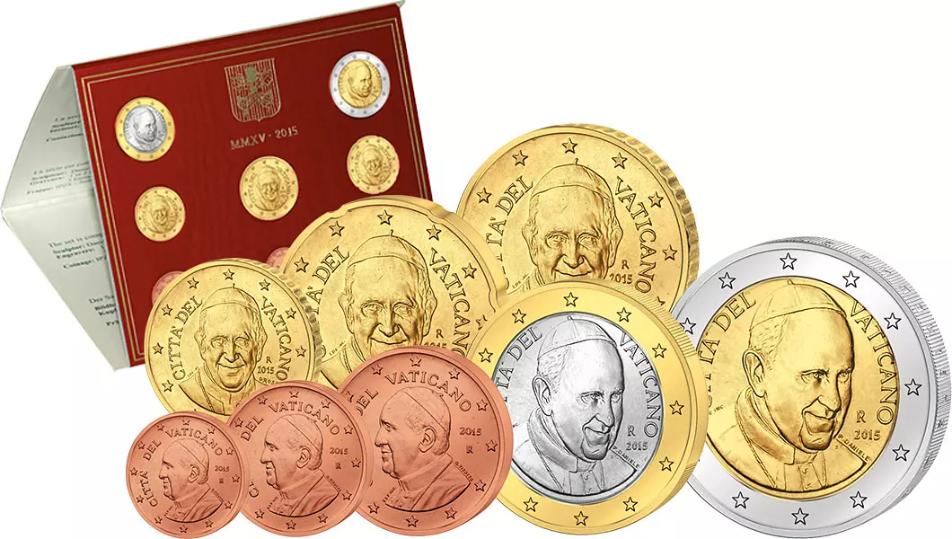 Euro-Kursmünzensatz Vatikan 2015
