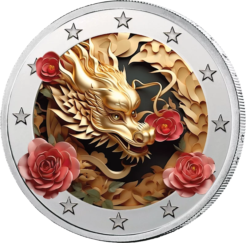 2-Euro-Künstlerausgabe Jahr des Drachen