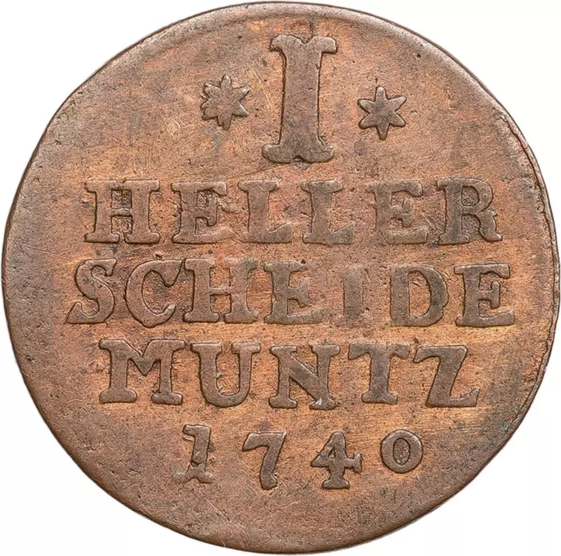1 Heller Hessen-Kassel Landgraf Friedrich I. 1730 - 1743