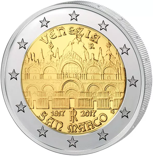 2 Euro Italien 400. Jahrestag der Fertigstellung der Basilica 2017 2 Euro Italien 400. Jahrestag der Fertigstellung der Basilica 2017