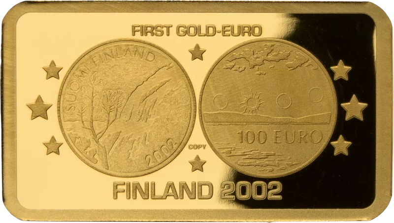 100 Francs Elfenbeinküste History of Gold Euros - Finnland 2024