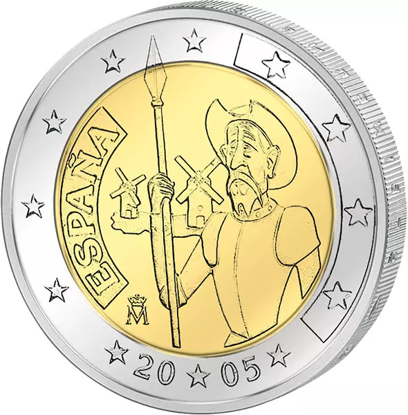 2 Euro Spanien Don Quijote 2005