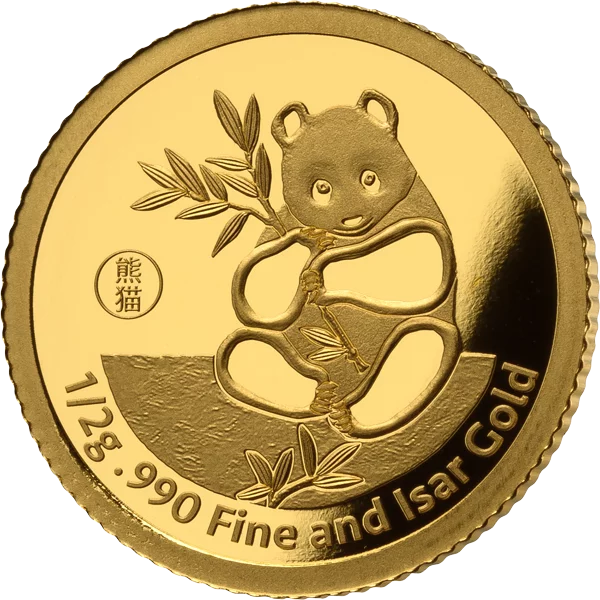 4 x 0,5 Gramm Isargold - In Honor of the Munich Show Pandas 2024