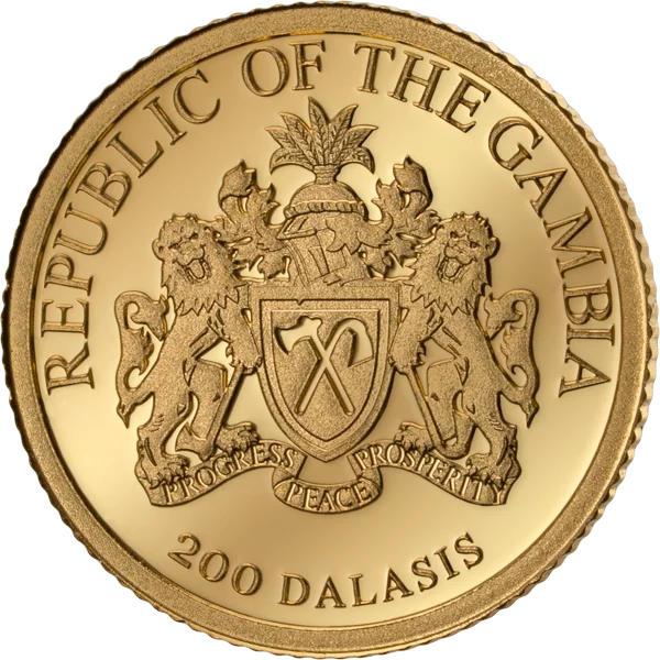 200 Dalasis Gambia The Magic of Gold - Goldener Buddha 2026