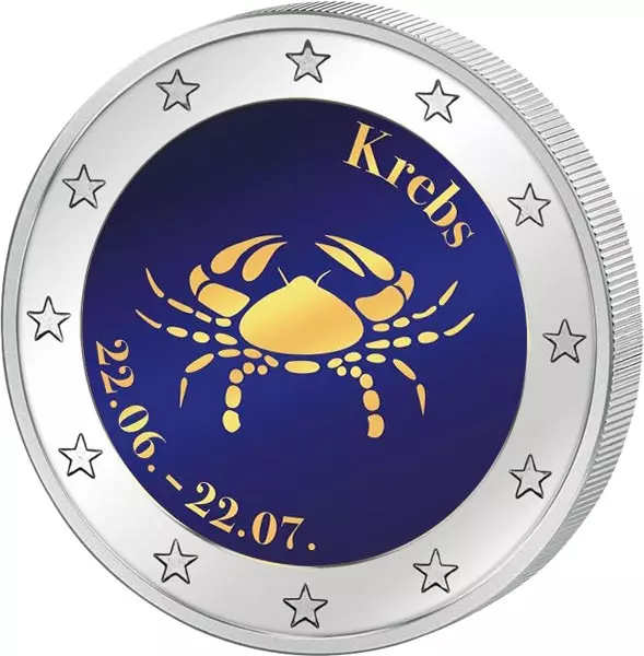 2-Euro-Künstlerausgabe Sternzeichen Krebs
