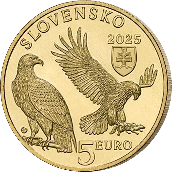5 Euro Slowakei Flora und Fauna - Kaiseradler 2025