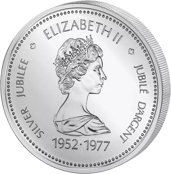 1 Dollar Kanada Silbernes Thronjubiläum Queen Elizabeth II. 1977