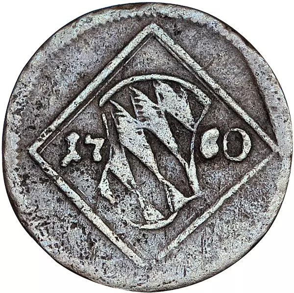 1 Heller Bayern Kurfürst Karl Theodor 1778-1798