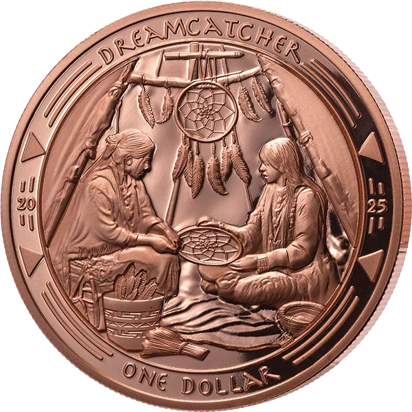 1 Dollar Oglala-Lakota-Siuox Dreamcatcher 2025 1 Dollar Oglala-Lakota-Siuox Dreamcatcher 2025