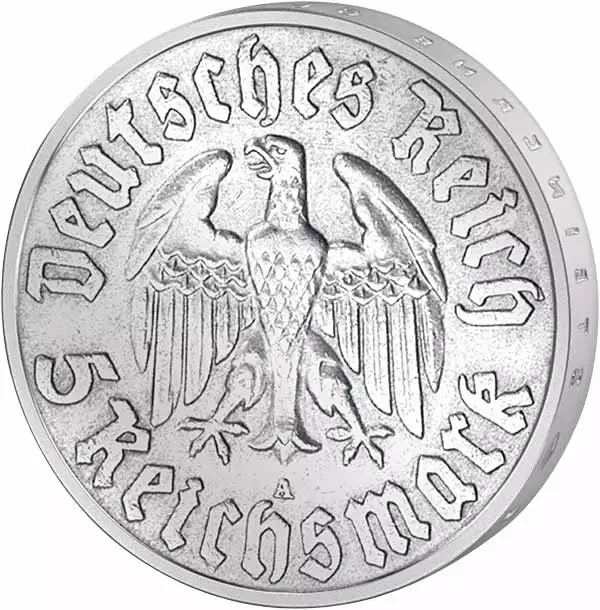 5 Reichsmark Drittes Reich 450. Geburtstag Luthers 1933