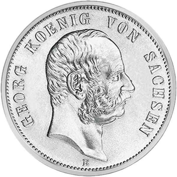 5 Mark Sachsen König Georg 1903-1904 5 Mark Sachsen König Georg 1903-1904