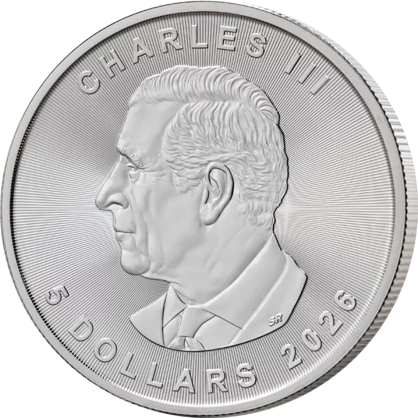 5 Dollars Kanada Maple Leaf 2026 Shiny Gold Edition