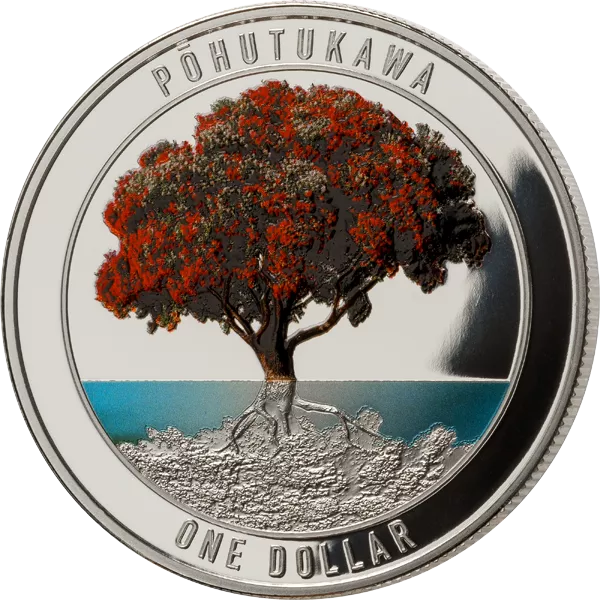 1 Dollar Neuseeland Pohutukawa