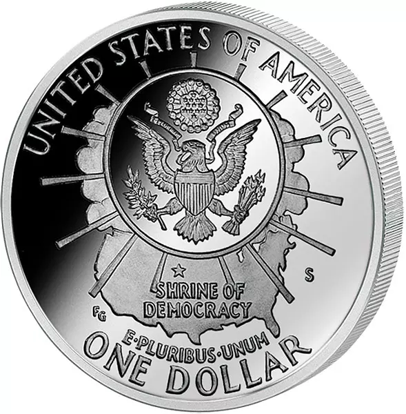 1 Dollar USA 50 Jahre Mount Rushmore 1991