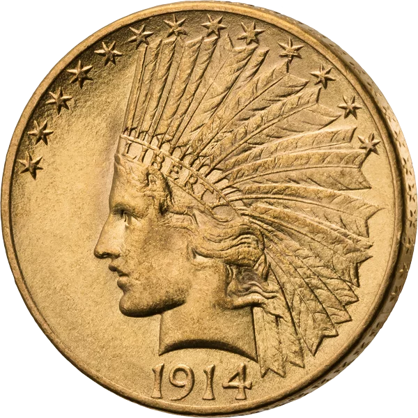 10 Dollars USA Indian Head 1907-1932