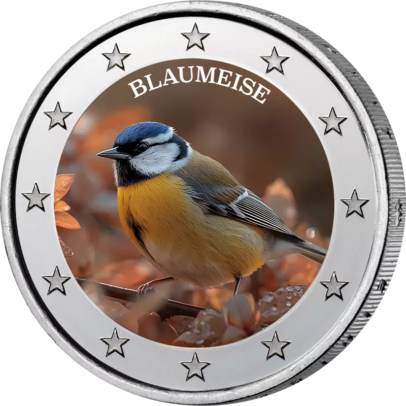4 x 2 Euro Heimische Vogelarten