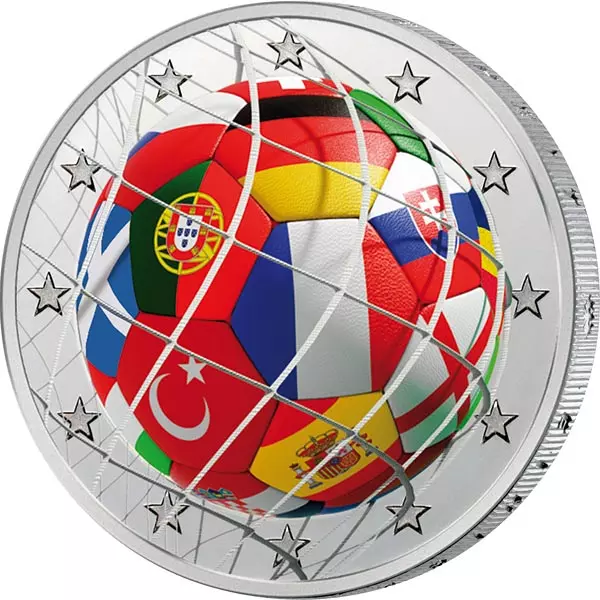 2-Euro-Künstlerausgabe Fußball EM